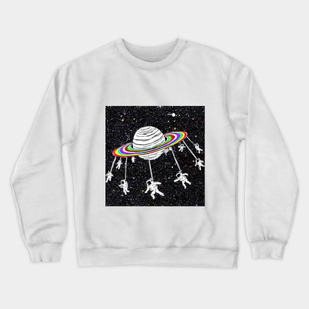 Space carousel Crewneck Sweatshirt by SiciliaAlanovich